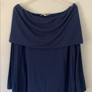 Loft long sleeve, off the shoulder knit blouse XL